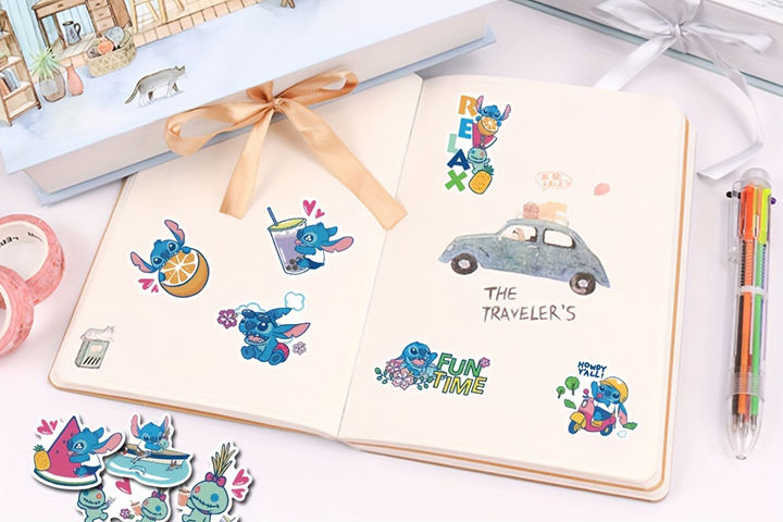 卡通史迪仔貼紙