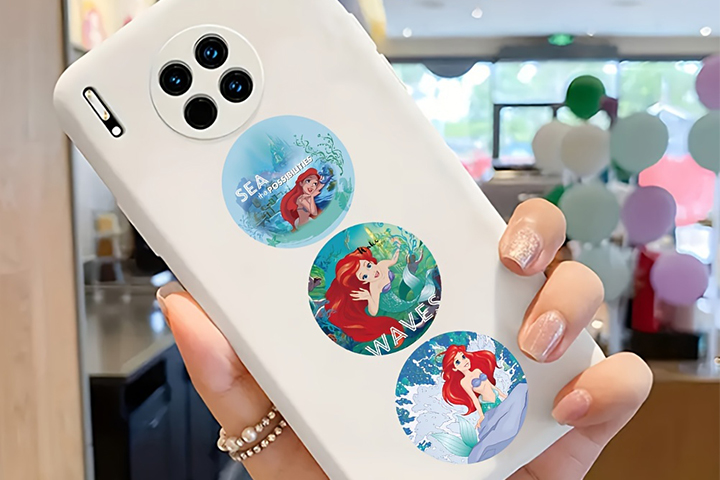 小美人魚卷卷貼貼紙